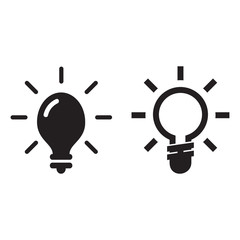 LAMP ICON, LIGHTBULB ICON