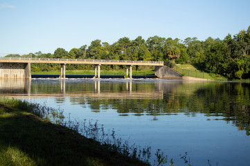 Blanchard park econ trail bridge river photo image