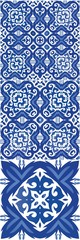 Portuguese ornamental azulejo ceramic.