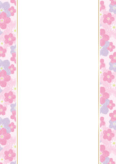 桜の花　メッセージカード　1