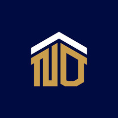 Initial Letters NO House Logo Design