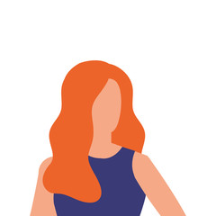 business woman elegant avatar character