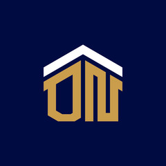 Initial Letters ON House Logo Design