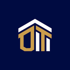 Initial Letters OT House Logo Design