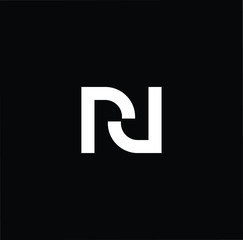 Initial based modern and minimal Logo. RJ JR letter trendy fonts monogram icon symbol. Universal professional elegant luxury alphabet vector design