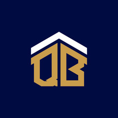 Initial Letters QB House Logo Design