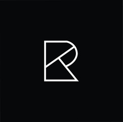 Initial based modern and minimal Logo. RT TR letter trendy fonts monogram icon symbol. Universal professional elegant luxury alphabet vector design