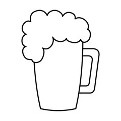 beer jar traditional isolated icon