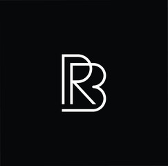 Initial based modern and minimal Logo. RB BR letter trendy fonts monogram icon symbol. Universal professional elegant luxury alphabet vector design