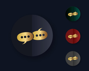 Chat vector icon. Speech bubble
