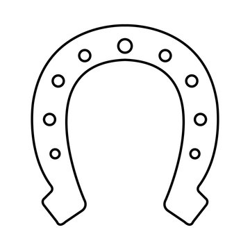 recommend clip art: lucky horseshoe traditional isolated icon