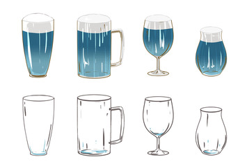青いビール