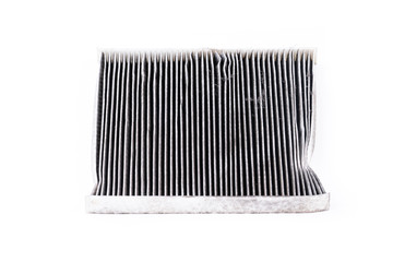 dirty car air condition filter isolated