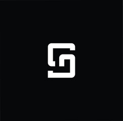 Initial based modern and minimal Logo. SG GS letter trendy fonts monogram icon symbol. Universal professional elegant luxury alphabet vector design