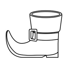 leprechaun boot traditional isolated icon