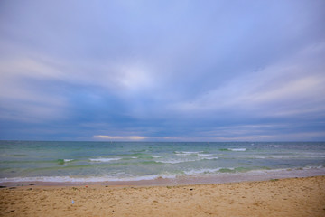 Hazy afternoon at Brighton Beach, Melbourne, Victoria Australia