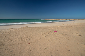 Fototapeta na wymiar Dakhla beach, Western Sahara, Morocco