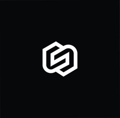 Initial based modern and minimal Logo. MS SM letter trendy fonts monogram icon symbol. Universal professional elegant luxury alphabet vector design