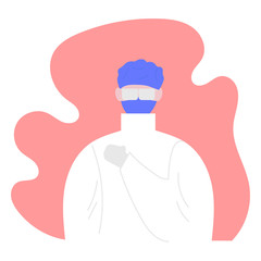 complete clothing or equipment to deal with coronavirus. coronavirus, covid-19