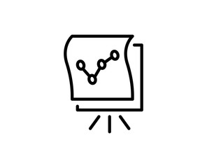 Presentation line icon