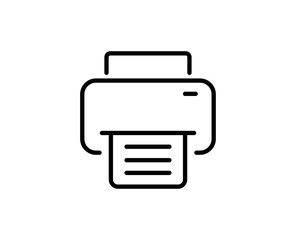 Printer line icon