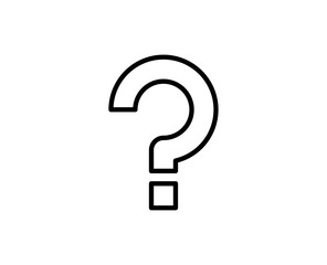 Question sign line icon
