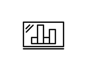 Obraz premium Report line icon