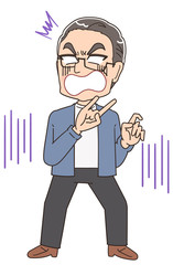 おじいさん シニア 祖父 おじいちゃん 男 おじさん イラスト マンガ