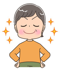 おばあちゃん シニア 女性 かわいい マンガ アニメ イラスト Wall Mural よぴんこ Yopinco おばあちゃん シニア 女性 かわいい マンガ アニメ イラスト Wall Mural よぴんこ Yopinco