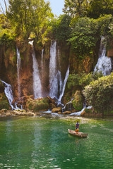 Kravice waterfall in Bosnia and Herzegovina