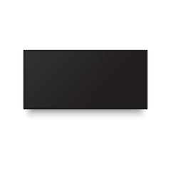 Realistic TV screen. Blank television template. Vector
