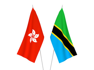 Hong Kong and Tanzania flags