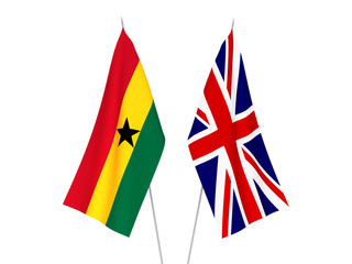 Great Britain and Ghana flags