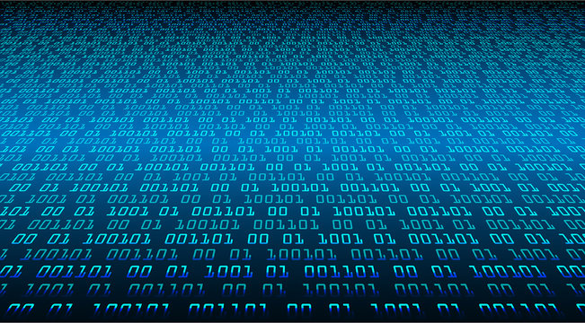 Blue cyber circuit future technology concept background