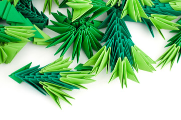 Paper made pine needles