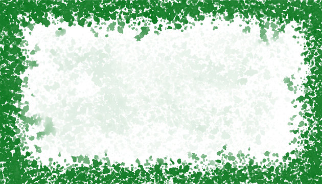 Green Splatter, St Patrick's day Watercolor Background With White Space for text or image