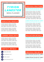 Resume design template