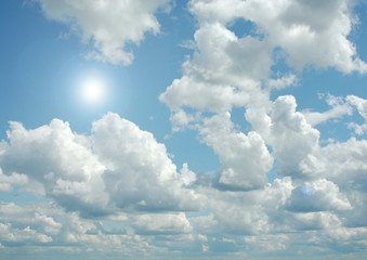 Cloudy sky background