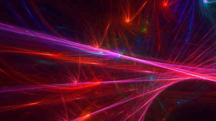 Fractal 3D rendering abstract and shiny background