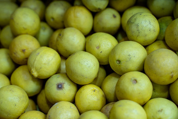 Close up of a bunch of Chinese Quince for sale at a market in Mumbai India