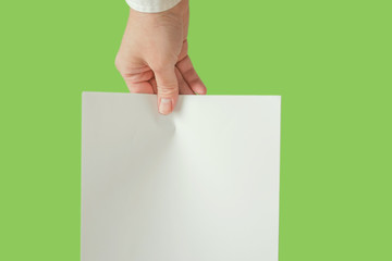 Business person hand out documents. The person who receives the paper....