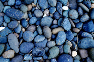 stone background. pebbles on the beach
