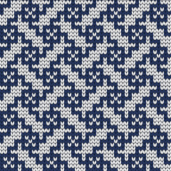 Knitted seamless abstract geometric pattern