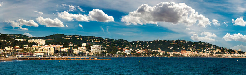 French riviera panorama