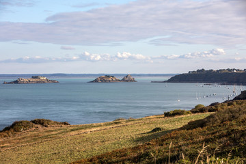 Pointe du Grouin in Cancale. Emerald Coast, Brittany, France ,