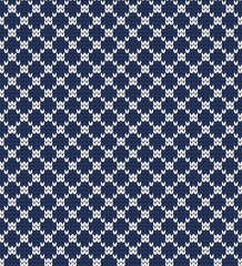 Knitted vector seamless geometric pattern.