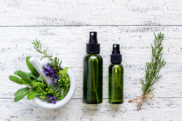 ナチュラルなスキンケア　ハーブの化粧品