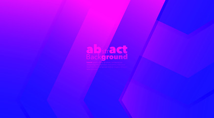 Obraz premium Minimal dynamic gradients on classic blue and Fluorescent pink background with copy space. geometric Backdrop for Poster, Fluid 3d shapes composition. Modern abstract cover. Brochure, card.