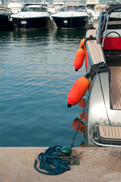 Anchored Yachts In St. Tropez