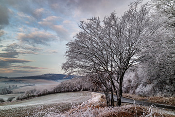 South moravia winter view, Czech.